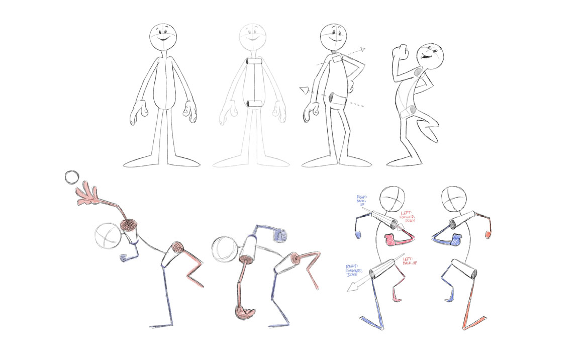 In yellow, on the left, are the bones forming the body line that will... |  Download Scientific Diagram